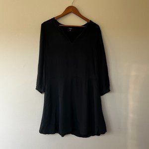 Babaton Aritzia Black Silk Dress
